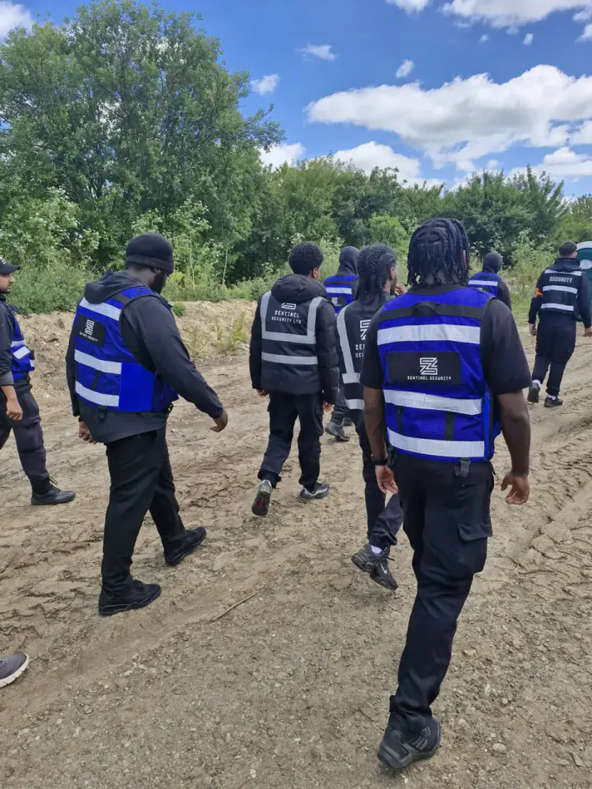Zentinel security team deploying on patrol at a festival site